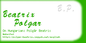 beatrix polgar business card