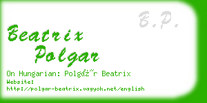 beatrix polgar business card
